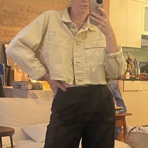 🍓3/$20🍓 ZARA Butter Yellow Cropped Jacket